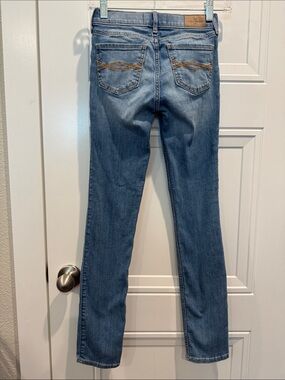 abercrombie kids slim  Blue Skinny Jeans with Back Pocket Stitching